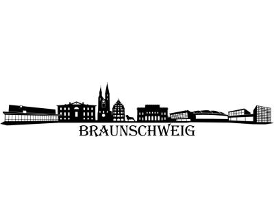 Braunschweig Skyline Wandtattoo