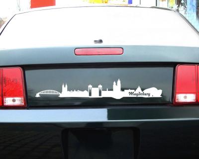 Magdeburg Skyline Autoaufkleber Aufkleber