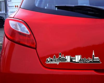 Lneburg Skyline Autoaufkleber