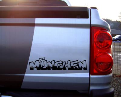 Mnchen Schriftzug Autoaufkleber - Ansicht 2