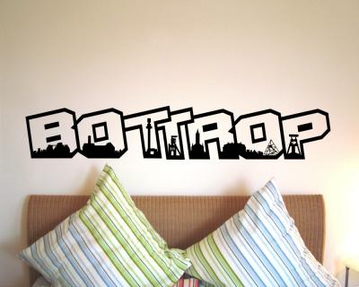 Bottrop Skyline Schriftzug Wandtattoo Wandtattoo