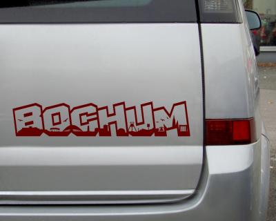 Bochum Schriftzug Autoaufkleber - Ansicht 3