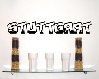 Stuttgart Schriftzug Wandtattoo