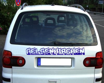Gelsenkirchen Schriftzug Autoaufkleber - Ansicht 3