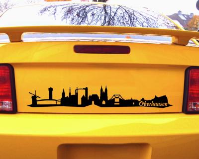 Oberhausen Skyline Autoaufkleber - Ansicht 2