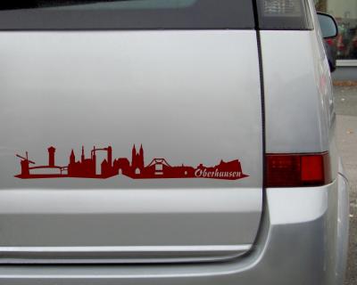 Oberhausen Skyline Autoaufkleber Aufkleber