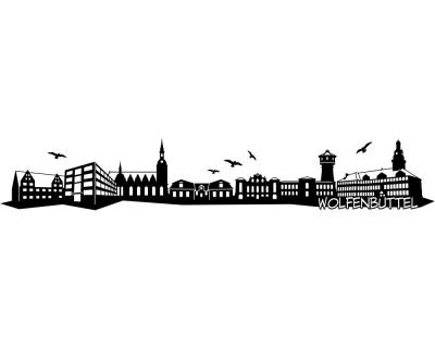 Wolfenbttel Skyline Wandaufkleber