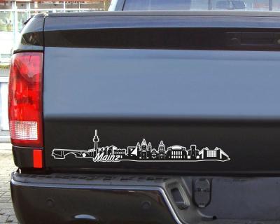 Mainz Skyline Autoaufkleber
