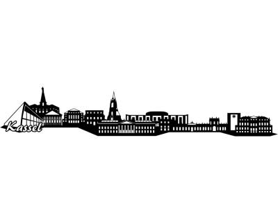 Kassel Skyline Wandtattoo