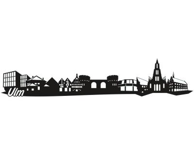 Ulm Skyline Autoaufkleber - Ansicht 1