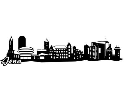 Jena Skyline Wandtattoo