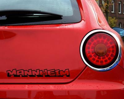 Mannheim Schriftzug Autoaufkleber - Ansicht 3