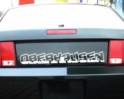 Oberhausen Schriftzug Skyline Autoaufkleber