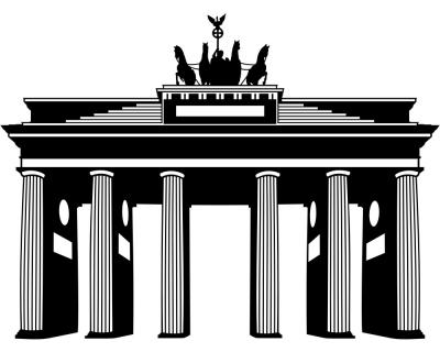 Brandenburger Tor Wandtattoo - Ansicht 1