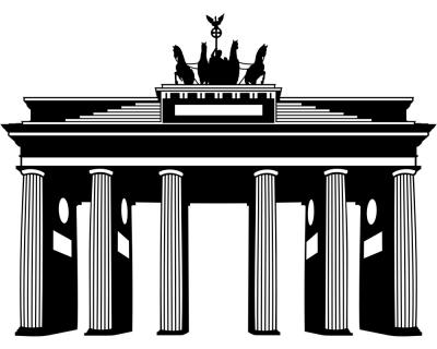 Brandenburger Tor Wandtattoo