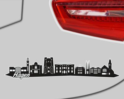 Hagen Skyline Autoaufkleber - Ansicht 3