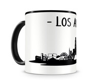 Los Angeles Skyline Kaffeetasse Kaffeepott Tasse Modellnummer  schwarz/schwarz