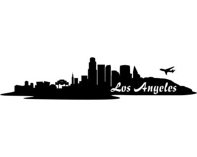 Los Angeles Skyline Aufkleber - Ansicht 1