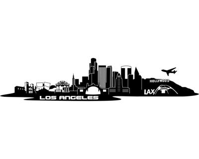 Los Angeles Skyline Wandtattoo