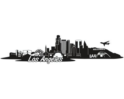 Los Angeles Skyline Autoaufkleber - Ansicht 1