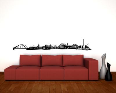 Saarbrcken Skyline Wandaufkleber - Ansicht 3