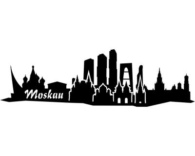 Moskau Skyline Aufkleber