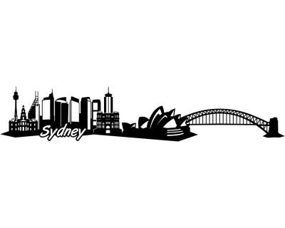 Sydney Skyline Wandtattoo Wandtattoo