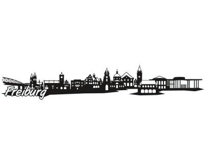 Wandtattoo Wandtattoo Skyline Freiburg skyline4u -