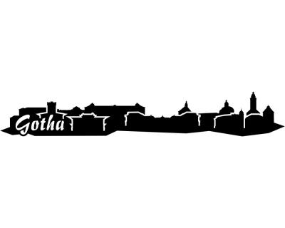 Gotha Skyline Aufkleber - Ansicht 1
