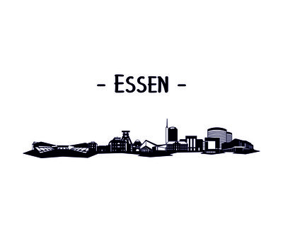 Essen Skyline Kaffeetasse Kaffeepott Tasse