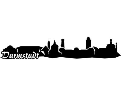 Darmstadt Skyline Aufkleber - Ansicht 1