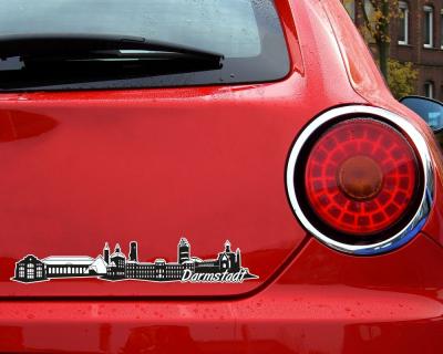 Darmstadt Skyline Autoaufkleber - Ansicht 2