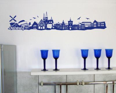 Oldenburg Skyline Wandaufkleber - Ansicht 3