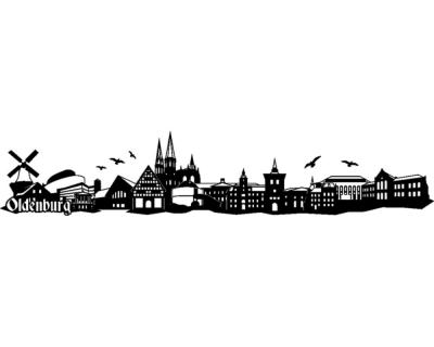 Oldenburg Skyline Wandaufkleber - Ansicht 1