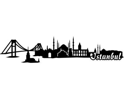 Istanbul Skyline Sticker Aufkleber