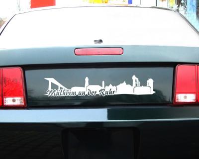 Mlheim an der Ruhr Skyline Autoaufkleber - Ansicht 2
