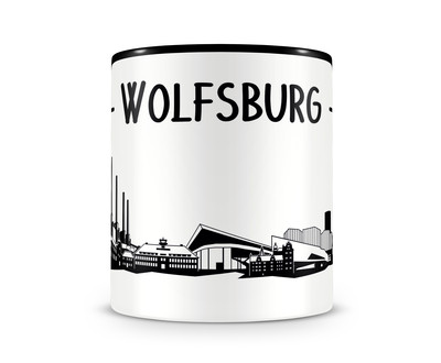 Wolfsburg Skyline Kaffeetasse Kaffeepott - Ansicht 2