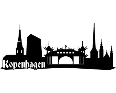 Kopenhagen Skyline Wandtattoo Wandtattoo