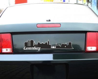 Luxemburg Skyline Autoaufkleber Aufkleber