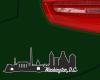 Washington, D.C.  Skyline Autoaufkleber Aufkleber