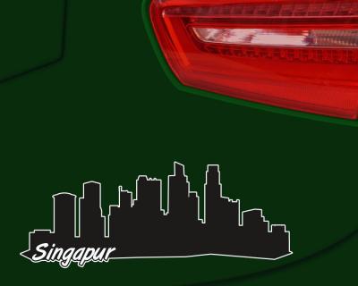 Singapur Skyline Autoaufkleber Aufkleber