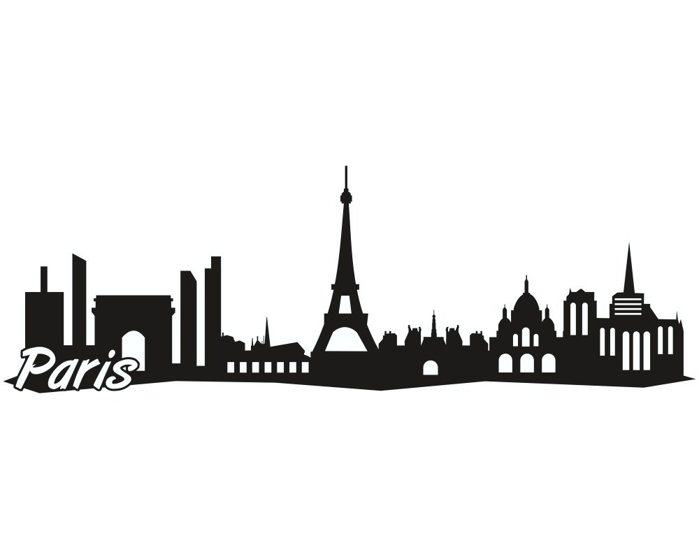 Paris City Skyline Autoaufkleber Aufkleber