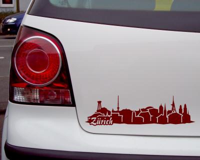 Zürich Skyline Sticker Aufkleber