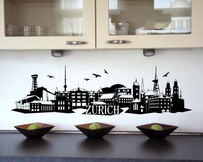 Zrich Skyline Wandtattoo