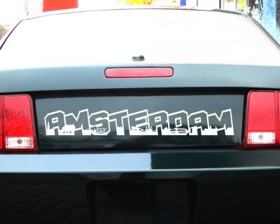 Amsterdam Schriftzug Autoaufkleber - Ansicht 2