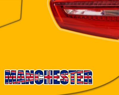 Manchester Aufkleber Schriftzug - Ansicht 2