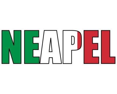 Neapel Schriftzug Autoaufkleber - Ansicht 1