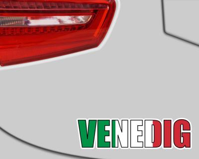 Venedig Schriftzug Autoaufkleber - Ansicht 3