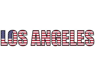 Los Angeles Schriftzug Aufkleber