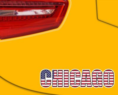 Chicago Schriftzug Autoaufkleber Aufkleber